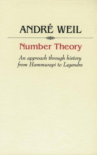 André Weil: Number Theory (Hardcover, 1987, Birkhäuser Boston)