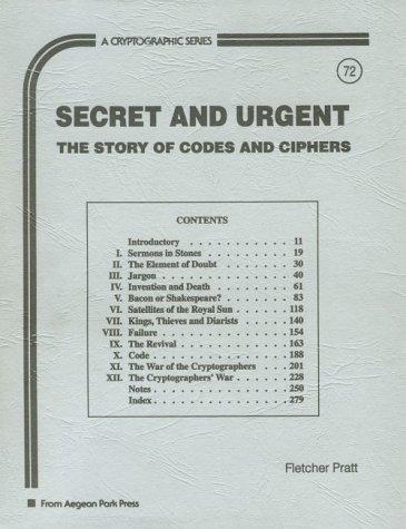 Secret & Urgent (Paperback, 1996, Aegean Park Press)