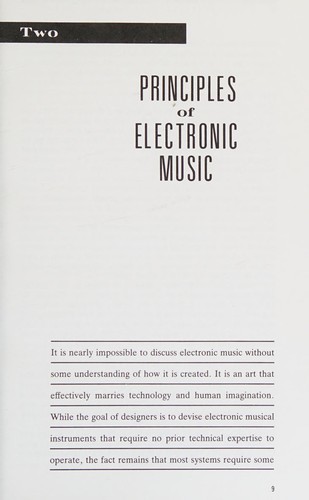 Thomas B. Holmes: Electronic and experimental music (1985, Scribner's)