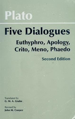 Plato: Five dialogues (2002, Hackett Pub. Co.)