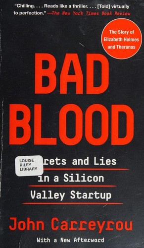 John Carreyrou: Bad Blood (Paperback, 2020, Vintage Books)