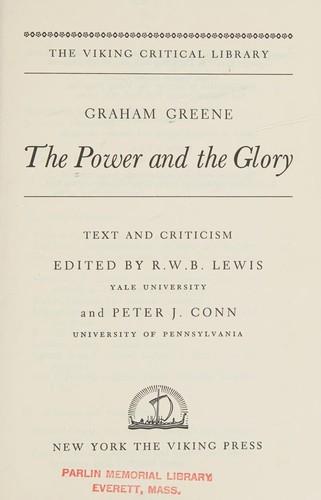 Graham Greene: The power and the glory. (1970, Viking Press)