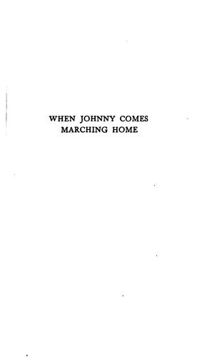 Mildred Aldrich: When Johnny comes marching home (1919, Small, Maynard and Company)