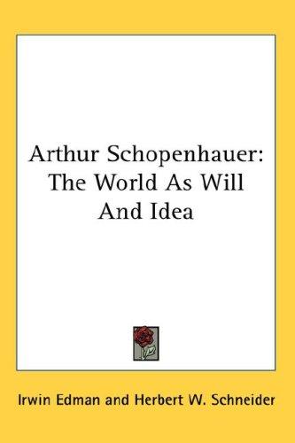 Arthur Schopenhauer (Hardcover, 2007, Kessinger Publishing, LLC)