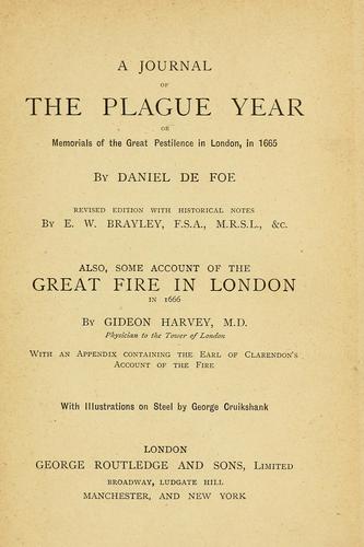 Daniel Defoe: A journal of the plague year (1881, Routledge)