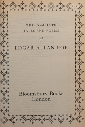Edgar Allan Poe: The complete tales and poems of Edgar Allan Poe. (1994, Bloomsbury Books)