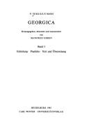 Publius Vergilius Maro: GEORGICA;BAND ONE. (Hardcover, 1985, Heidelberg)