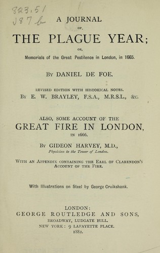 Daniel Defoe: A journal of the plague year (1882, Routledge)