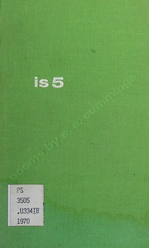 E. E. Cummings: Is 5. (1970, Liveright)