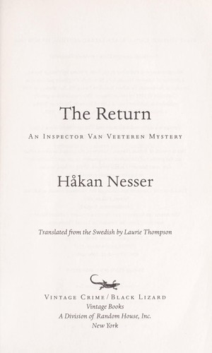 Håkan Nesser: The return (2008, Vintage Crime/Black Lizard)