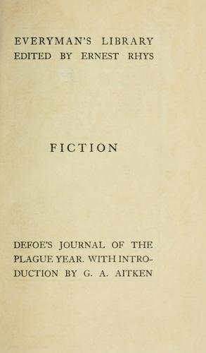 Daniel Defoe: A journal of the plague year (1911, Dent)