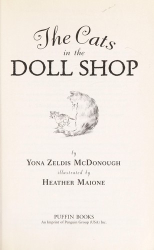 Yona Zeldis McDonough: The cats in the doll shop (2012)